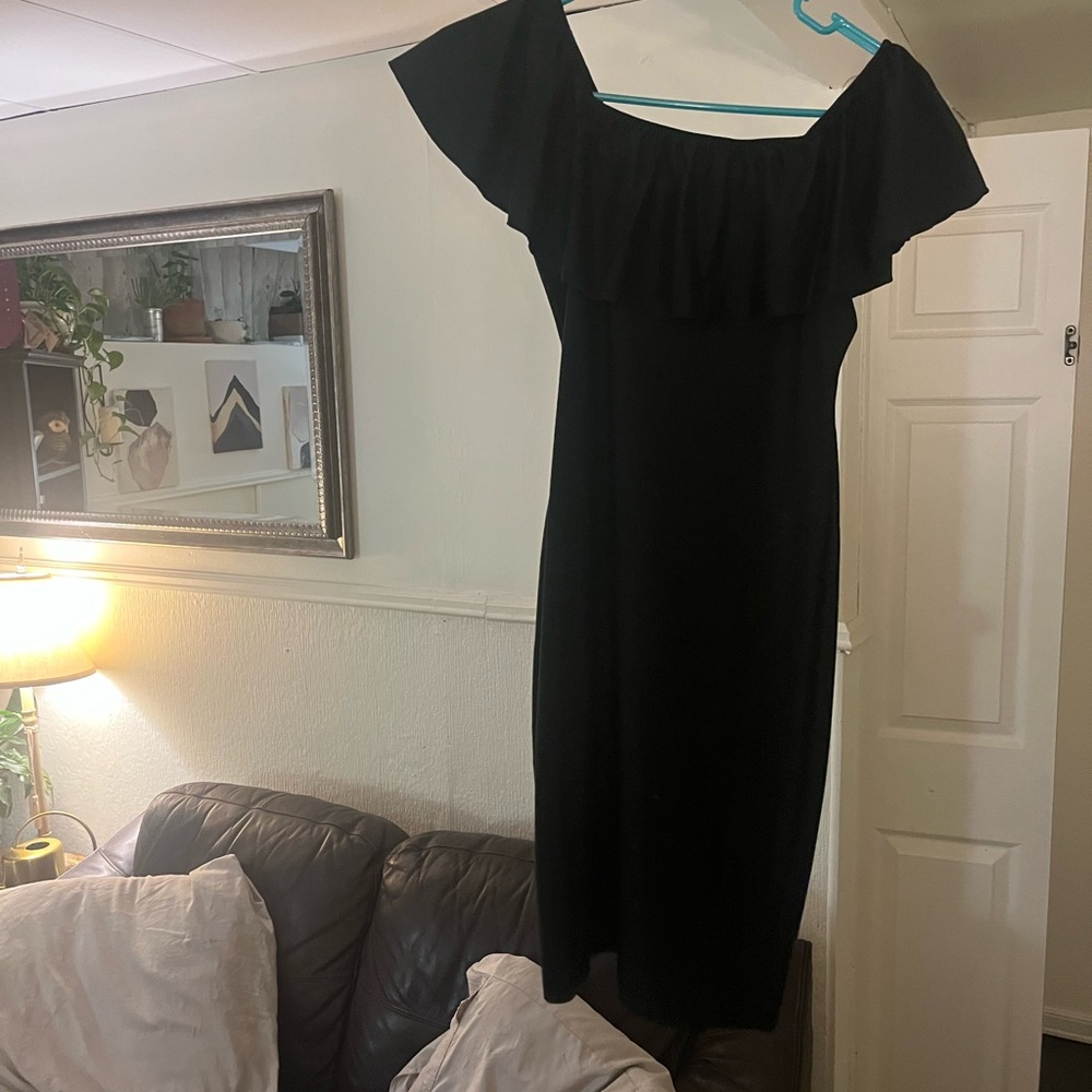 Victoria's Secret Black Strapless Dress